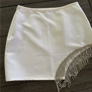 12th tribe rhinestone fringe skirt